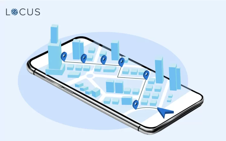 Multi stop route planning software showing a quick route on a smart phone